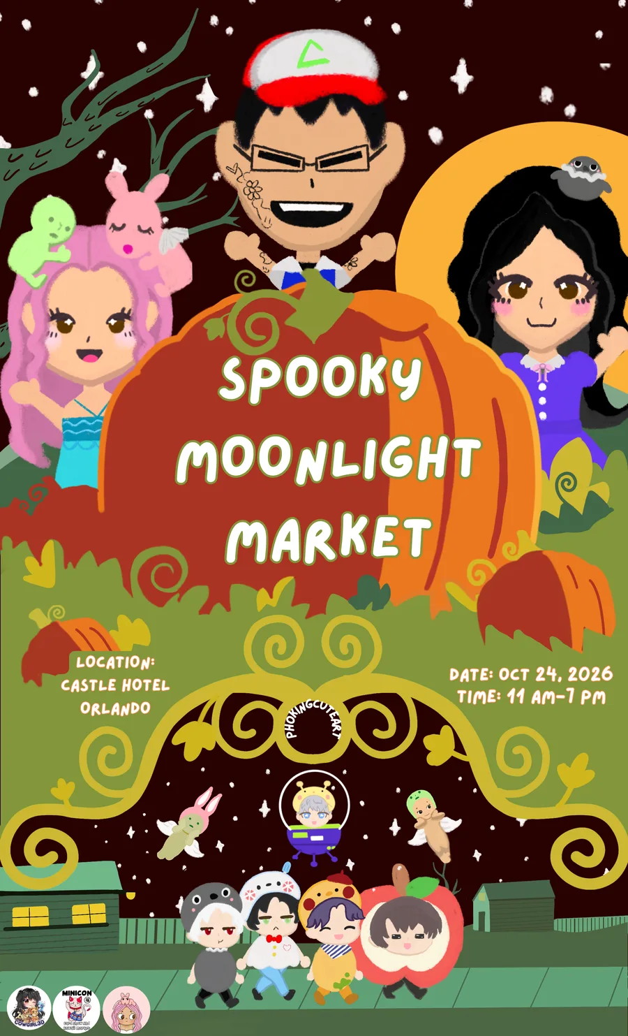 Spooky Moonlight Market flyer